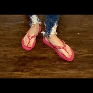 Coach flip flops